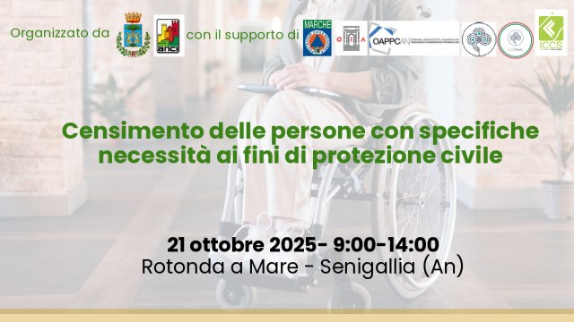 CENSIMENTO DELLE PERSONE CON SPECIFICHE NECESSITA' AI FINI DI PROTEZIONE CIVILE